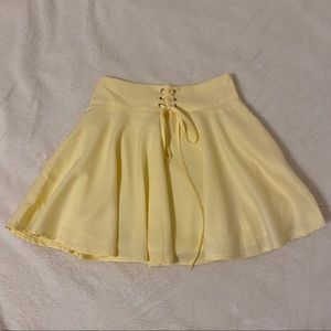 SALE Yellow Skater Skirt